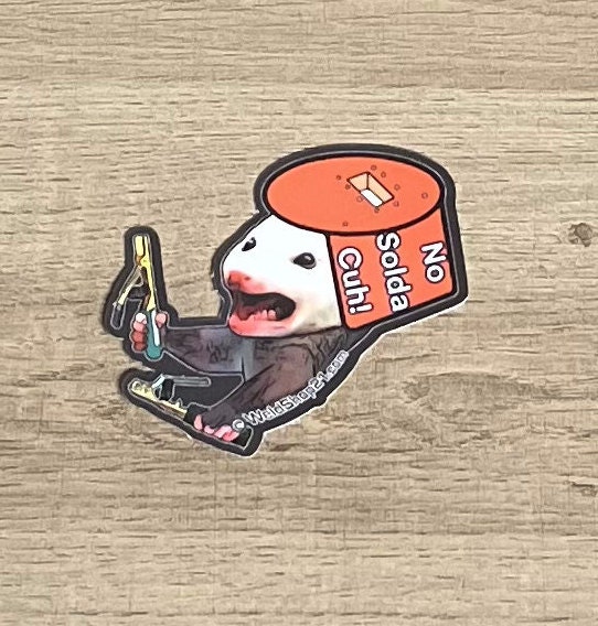 Animal Welding Sticker Funny Welder Sticker for Welding Hood Gift for Welder Possum Sticker ...