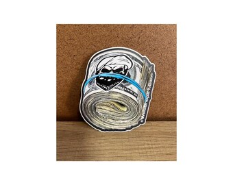 Roll Of Cash Vinyl Sticker