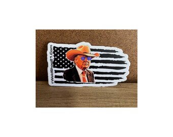 Trump American Flag Sticker