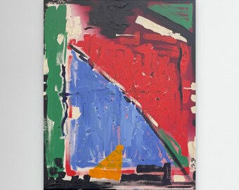 Abstract Expressionist Wall Art, Modern Colour Block Painting Print, Contemporary Abstract Decor, Large Statement Art, Geometric Wall Print