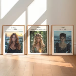 Set of 3 Posters | SJM Universe inspired | Boho Poster | Digital Download | Wall Art | Sarah J Maas | Bryce, Aelin, Feyre