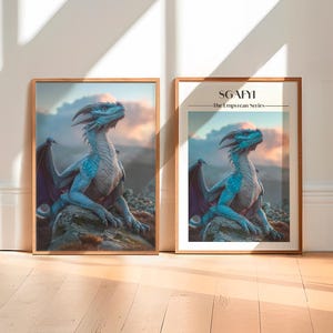 Poster Sgaeyl | Fourth Wing | The Empyrean Series | Digital Download | Rebecca Yarros | Basgiath