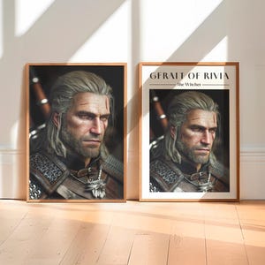 Geralt Of Rivia poster | The Witcher | The Witcher poster gift idea | DigitalDownload | Wall Art | The Witcher print poster