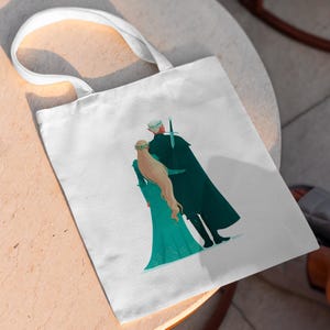 Aelin & Rowan Tote Bag | Throne of Glass | Bookish Tote | TOG Fan Gift | Sarah J. Maas Tote Bag