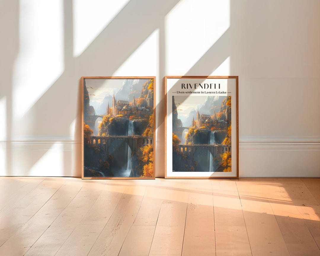 Rivendell | Lord of the Rings | LOTR Art | Digital Download | Wall Art ...