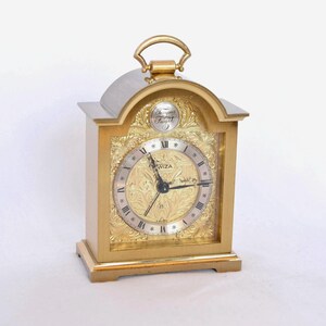 Réveil UTI SWIZA, horloge vintage en laiton Swiss made, horloge de Réveil UTI SWIZA, horloge vintage en laiton Swiss made, horloge de