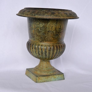 Maceteros de bronce estilo grecorromano estilo Medici, jarrones clásicos, adorno de jardín, urna de jardín, jarrón exótico,