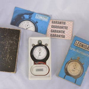 Vintage Heuer Leonidas manual wind- up Stopwatch Track-master Lap Timer Stopwatch, 1970s, Racing Dial,Nice collectors Master Piece, Swiss