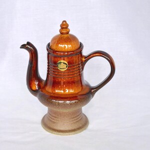 Retro Original Dana Australia Steingut Keramik, Kaffee & Tee Kanne mit Deckel circa 1980er Jahre