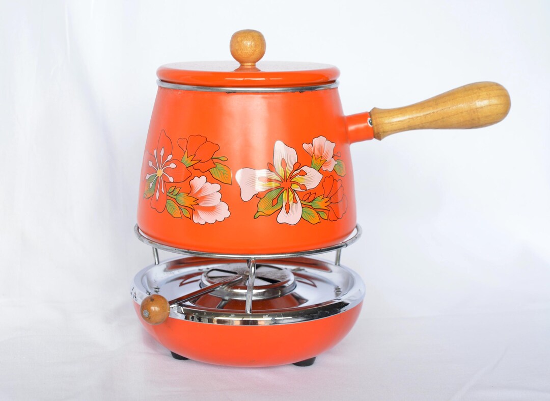 Service à fondue en fonte rouge Spring - Culinarion