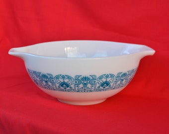 vintage Pyrex Horizon Blue 443 2,5 pintes bol à mélanger Cendrillon, vaisselle de cuisine vers les années 1960