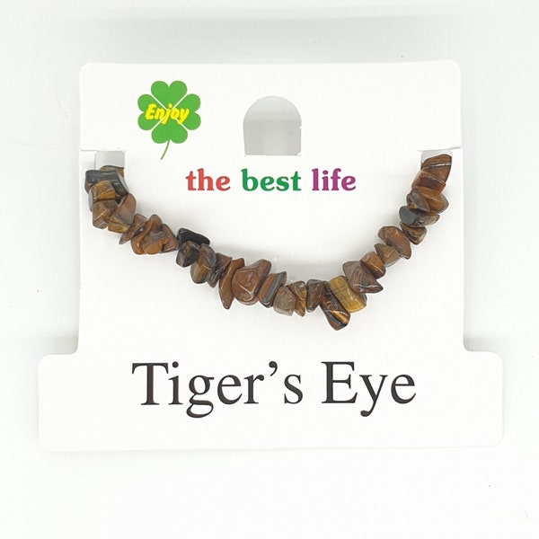 Tigerauge Edelstein Splitterarmband