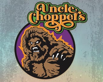 Uncle Choppers Sasquatch Waterproof Vinyl Sticker