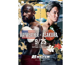 Rizin 2022 Mayweather Vs. Asakura Boxing Poster Print - Etsy