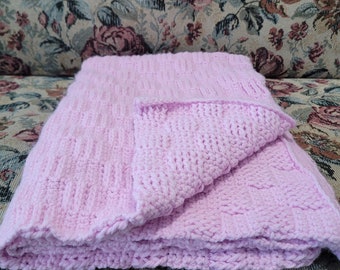 Pastel Pink Baby Blanket