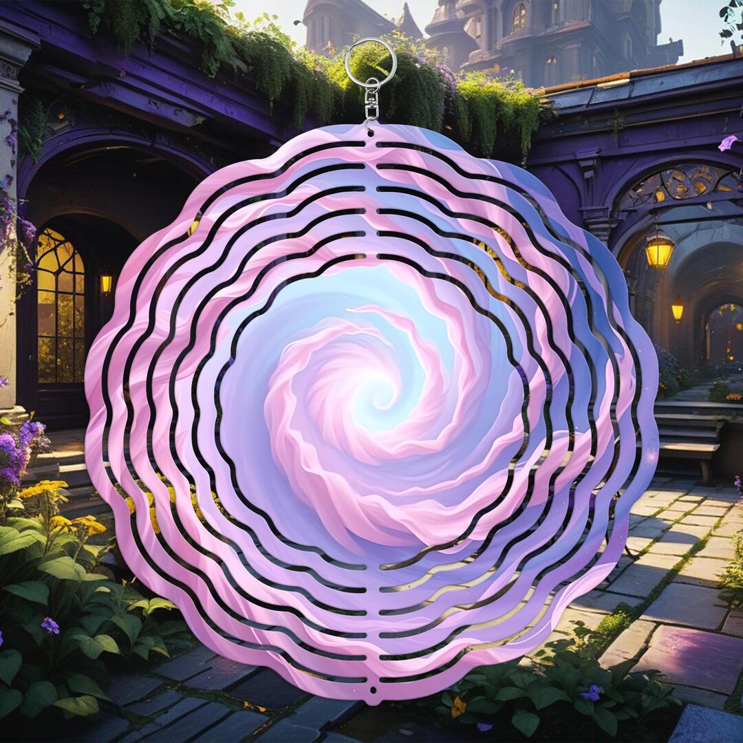 Pastel Swirl Vortex Wind Spinner PNG, Wind Spinner Sublimation Design ...
