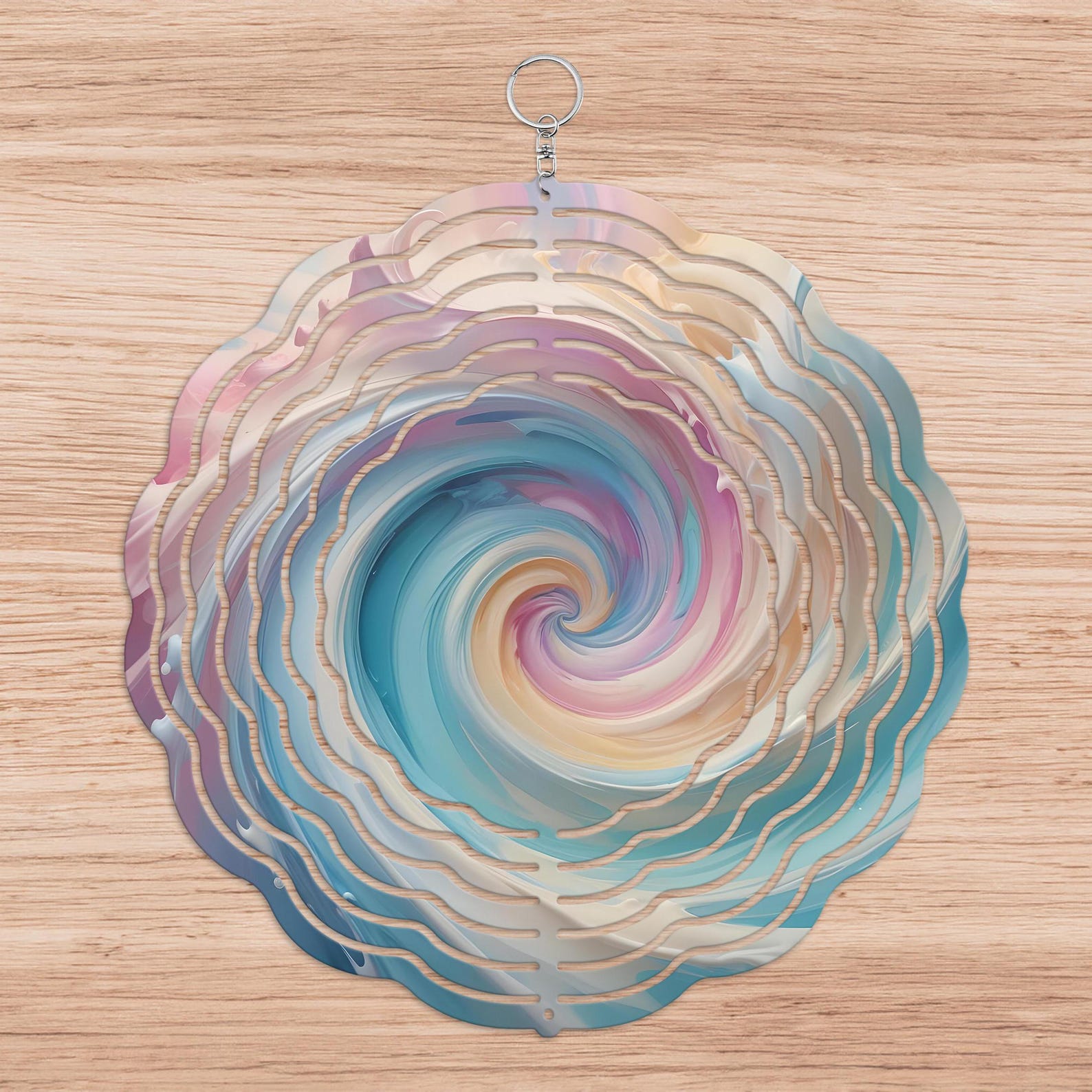 Pastel Paint Vortex Wind Spinner PNG, Wind Spinner Sublimation Design ...