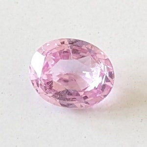 1,12 ct Oval Blassrosa Saphir, Hellrosa Saphir für Ring, Lose rosa Saphir für Anhänger
