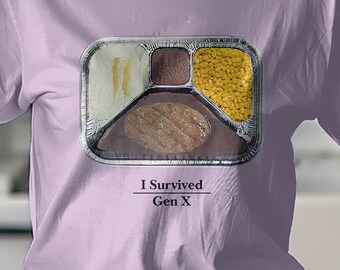 Gen X TV Dinner Unisex Comfort Colors Vintage Retro Camiseta, camisa de los 80, camisa de los 90, papá, mamá, jubilación, cumpleaños, regalo, camiseta Gen X