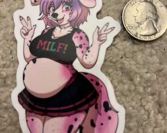Custom AmyDoggy Stickers, 3in Glossy Finish