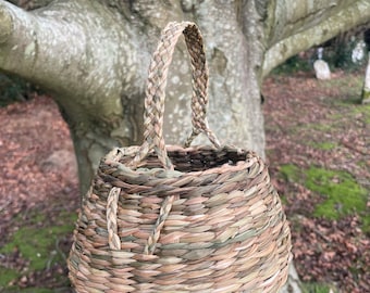 Hand made woven berry basket