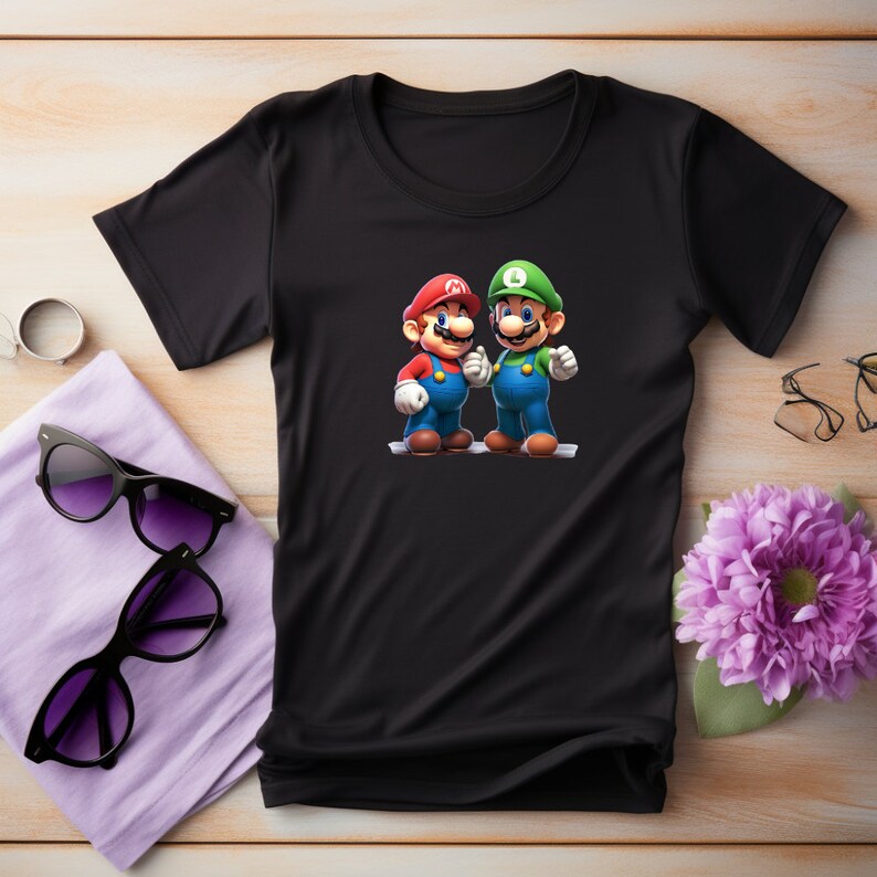 Super Mario Bros Artwork, Mario and Luigi Poster Print, Mario and Luigi ...