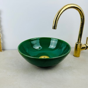 Gefäßwaschbecken Aus Glas – Oval, 47 X 30 Cm, Gehärtetes Glas, Aufsatzbecken Für Badezimmer & Gästetoilette