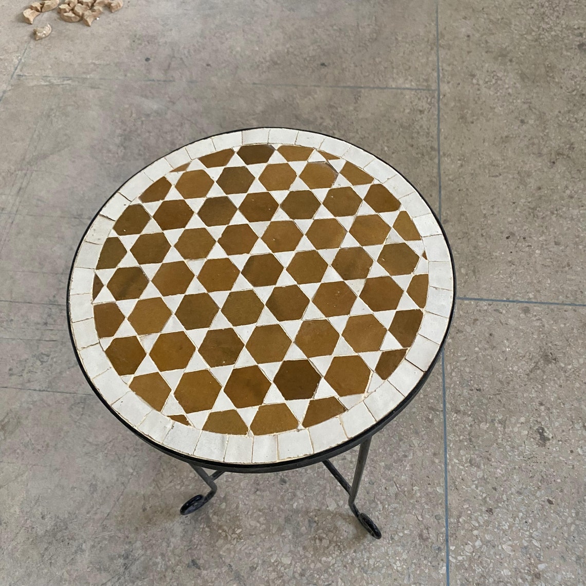 Mid Century Modern Dining Table for Yard Decor, Mosaic Outdoor Patio ...