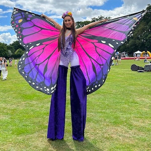 Fundas de terciopelo suave para zancos para disfraz de zancudo