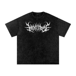 Camiseta grande com lavagem ácida