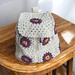 Sac à dos, sac fourre-tout en tricot au crochet pour femme, cadeau fête des mères pour maman cartable, sac de plage, pour cartable de voyage