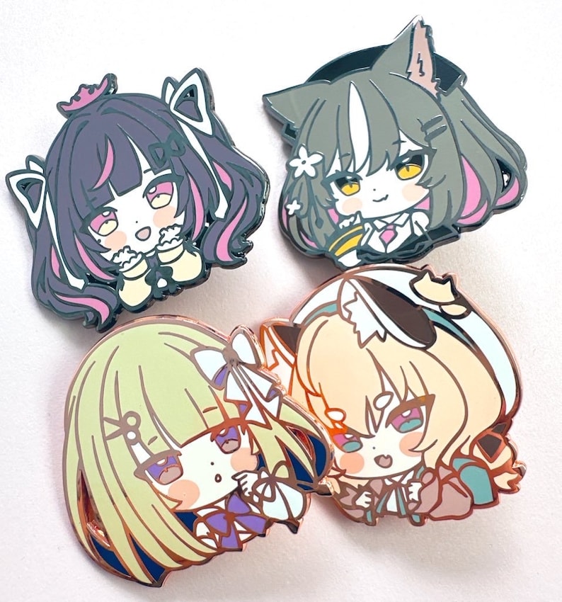 enamel pin Phase connect Vshojo Dokibird Shylily image 2