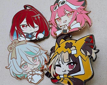 Holo justice enamel pins