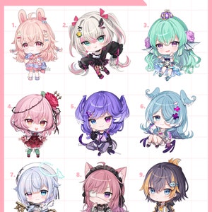 misc vtuber keychains