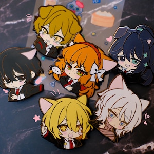 Limbus company kemonomimi enamel pins