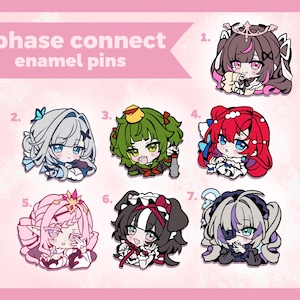fasanslutna vtuber emaljnålar