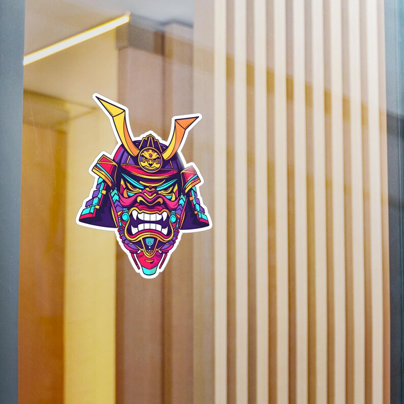 Ronin Sticker Ronin Samurai Mask #11 - Vinyl Sticker - Etsy