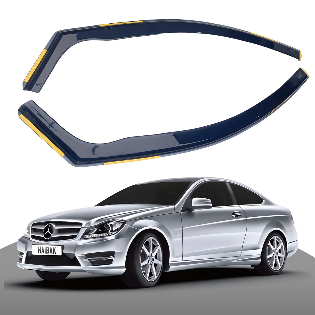 Mercedes C Class W204 20062015 3 Doors 2pc Wind Deflectors Etsy