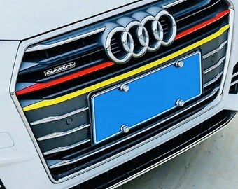 Haibak ABS Deutschland Flagge Stil Nierengitter Einsatz Streifen Für Audi A4 2017-2018