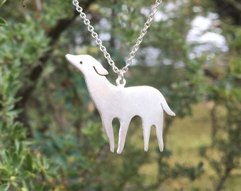 Necklace dog silver