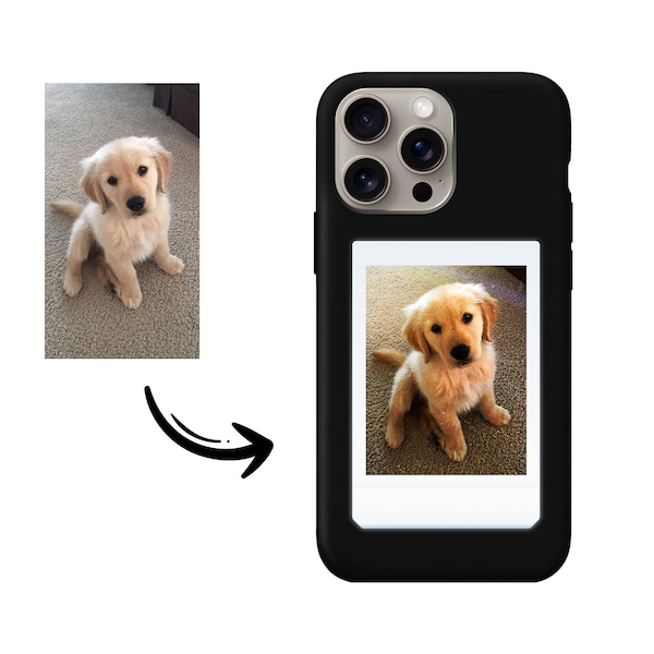 pet photo case for iPhone polaroid photo case dog cat photo on case