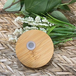 Bamboo Lids l Iced Coffee Lid l Beer Can Glass Lid