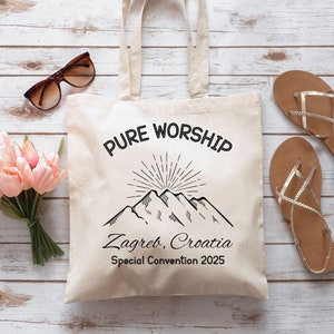 2025 Pure Worship Special Convention Gift, JW Convention Tote Bag, 2025 Regional Convention Gifts, Baptism Gift, Jw Convention Bag