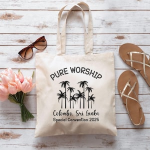 2025 Pure Worship Special Convention Gift, JW Convention Tote Bag, 2025 Regional Convention Gifts, Baptism Gift, Jw Convention Bag
