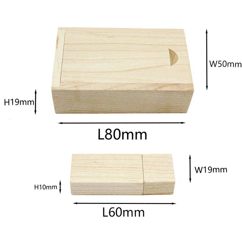 Individuell gravierter Holz USB Stick in Nussbaum/Ahorn Box Ideal für Hochzeiten, Jubiläen, Fotografie und Logos. Erhältlich in 8GB-128GB 20 Bild 10