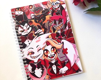 Hazbin Reusable Sticker Book (A5 Size) - 50 sheets Sticker Collection