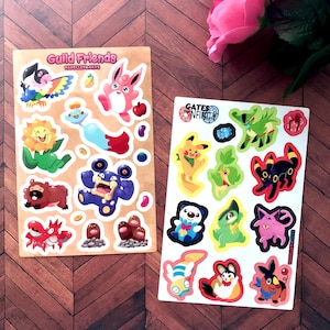 Mystery Dungeon Vinyl Sticker Sheets (4x6 inches)