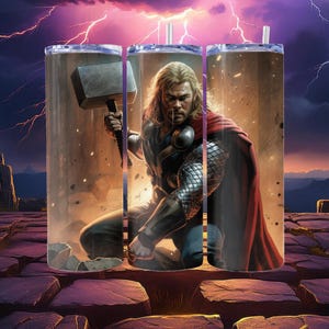 20oz Thor Inspired Tumblers | Thor Tumbler | Thor Cup | Thor Gift | Thor Travel Cup