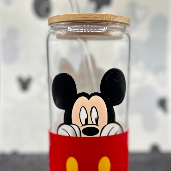 Mickey and Minnie Glass 16oz