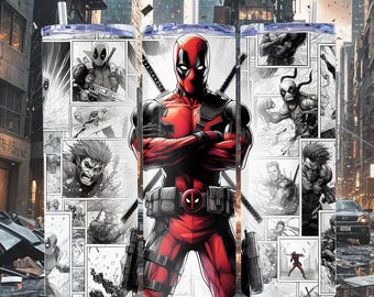 20oz Deadpool Inspired Double Insulated Metal Tumblers